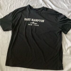 East Hampton Black Short Sleeve Tee